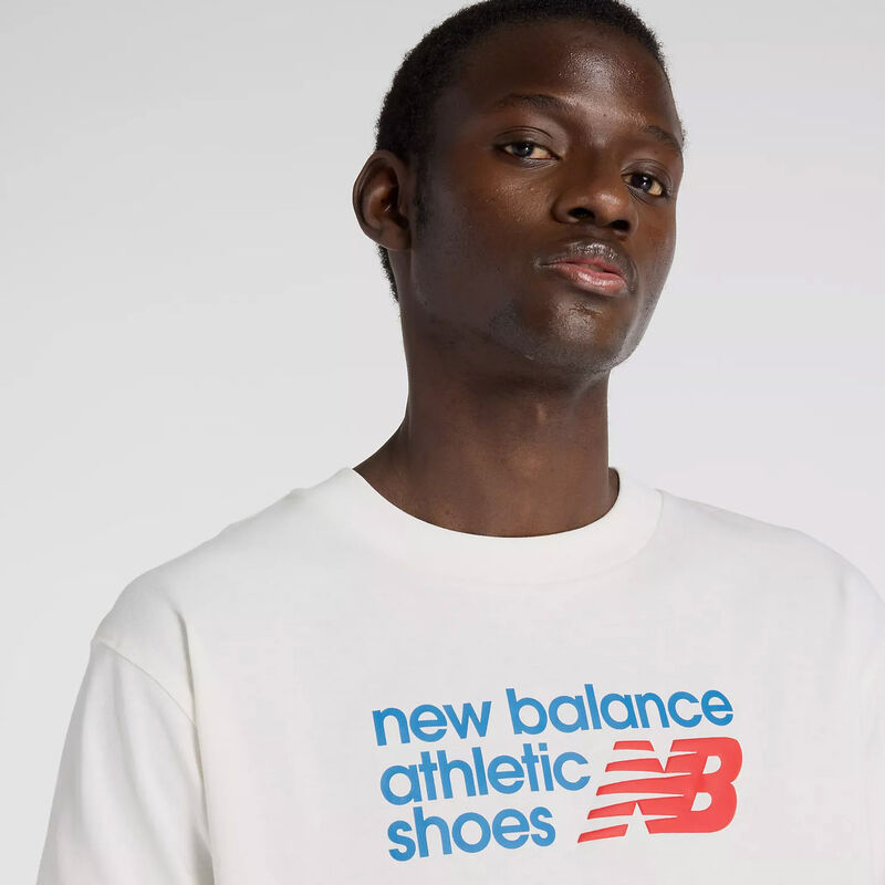 New Balance Athletics Relaxed Premium Chest Logo T-Shirt image number 2